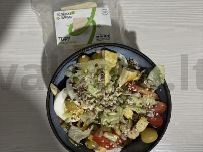 Lengvas salotas su keptu tofu Žingsnis 13