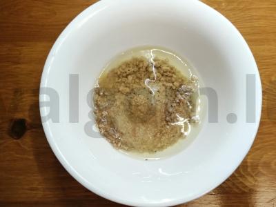 Varškėčiai su avižų sėlenomis Žingsnis 2