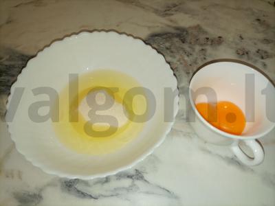 Varškės apkepas su kukurūzų miltais Žingsnis 3