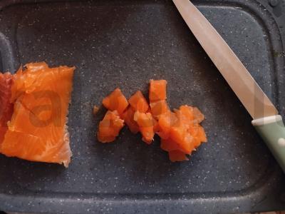 Salotas „Švelnus“ su žuvimi ir mocarela Žingsnis 4