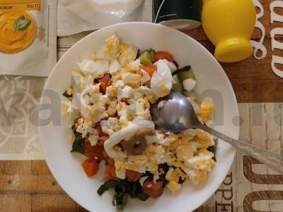 Salotas „Švelnus“ su žuvimi ir mocarela Žingsnis 6