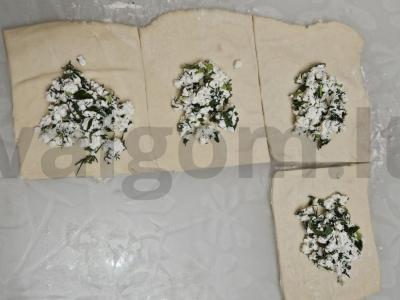 Auksiniai vyniotiniai su varške ir žolelėmis Žingsnis 4