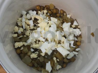 Salotas „Žiemos pasaka“ su kalakutiena Žingsnis 4