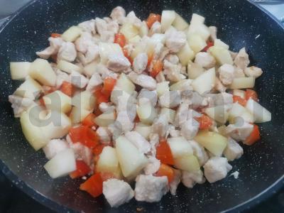 Vištienos makaronai Žingsnis 2