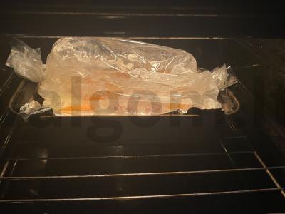 Kepta kalakutiena su mačoni, ryžiais, moliūgu ir raudonėliu maiše Žingsnis 7