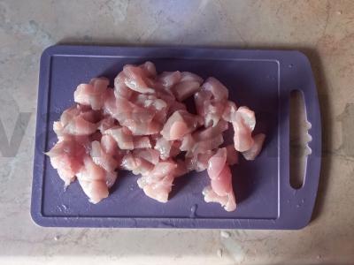 Funchosa su daržovėmis ir vištiena per 20 minučių Žingsnis 1