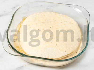 Tortas iš lavašo su sūriu Žingsnis 5