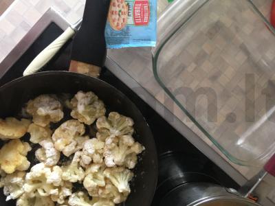 Žiedinė kopūstai kiaušinyje su sūriu Žingsnis 3