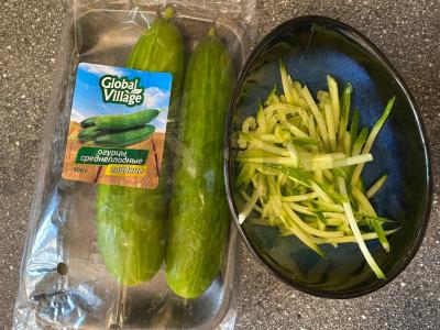 Vitaminų salotas su moliūgu ir obuolių actu Žingsnis 2