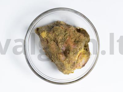 Namų sąlygomis paruošta kiaulienos šoninė Žingsnis 6