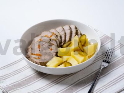 Namų sąlygomis paruošta kiaulienos šoninė pagrindine nuotrauka