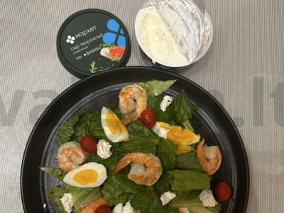 Salotos su krevetėmis ir varškės sūriu Žingsnis 4