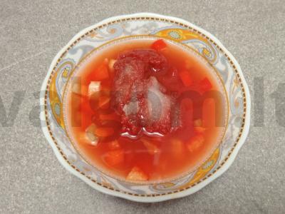 Kepta silkė pomidorų marinate su svogūnais Žingsnis 10