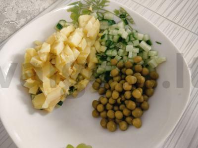 Olivjė su konservuota skumbrė Žingsnis 2