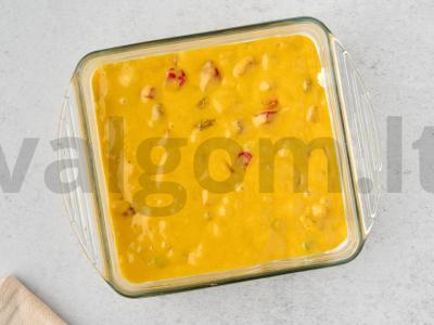 Moliūgų keksiukas su cukatais Žingsnis 7