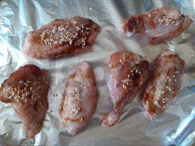 Traškūs sparneliai terijaki padaže su česnaku pipirais Žingsnis 4