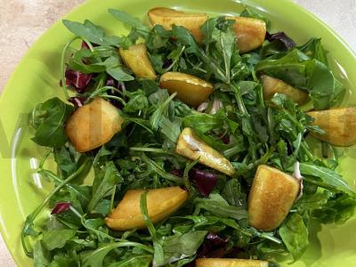 Salotos su krevetėmis, kriauše ir sūriu Žingsnis 7