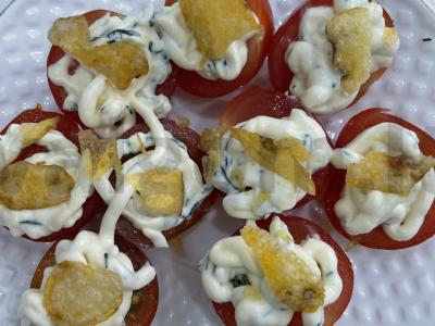 Užkandis „Pomidorai su traškučiais“ Žingsnis 5