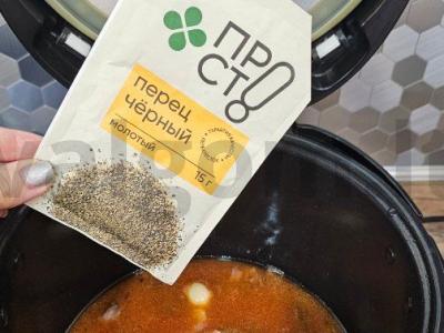 Vegetariškas plovas su kalakutų širdelėmis lėtoje viryklėje Žingsnis 4