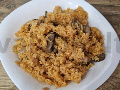 Vegetariškas plovas su kalakutų širdelėmis lėtoje viryklėje Žingsnis 6