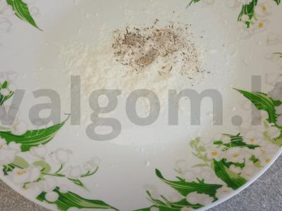 Salotas su traškiais baklažanais ir graikiniais riešutais Žingsnis 3