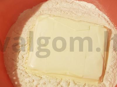 Smėlinis pyragas su moliūgų įdaru Žingsnis 1