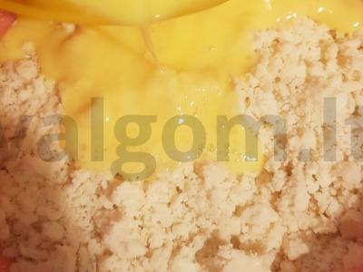 Smėlinis pyragas su moliūgų įdaru Žingsnis 3