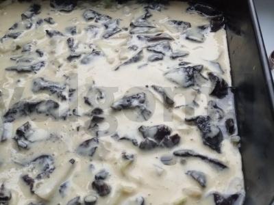 Kopūstų ir grybų pyragas Žingsnis 8