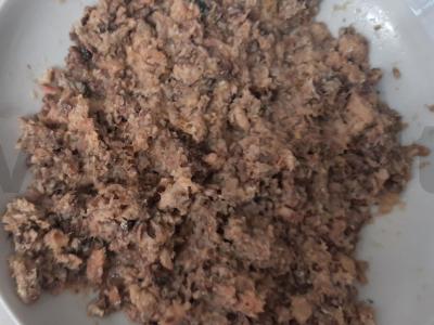 Salotos su žuvimi, kiaušiniais ir daržovėmis Žingsnis 5