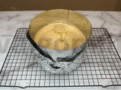 Tortas su uogų įdaru ir kremu sūriu Žingsnis 5