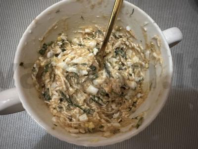 Brusketa su menkės ikrais ir sūriu Žingsnis 3