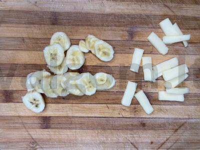 Avižų blynas su sūriu ir bananais Žingsnis 3