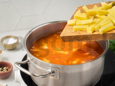 Sūrusis sriuba su rūkyta šonine Žingsnis 7