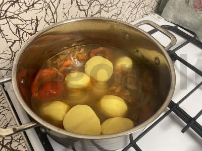 Tirštas jautienos ir daržovių sriuba Žingsnis 4