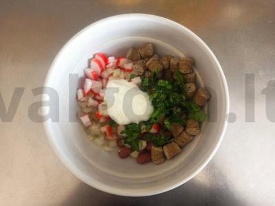 Salotos su raudonaisiais pupelėmis ir sėlenomis Žingsnis 4