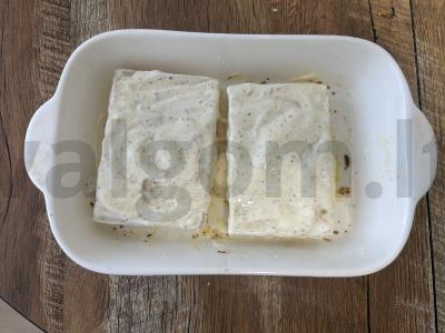 Keptas plekšnės filė grietinėje Žingsnis 2