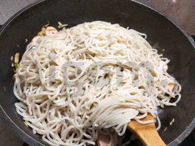 Greiti makaronai su dešrelėmis Žingsnis 4