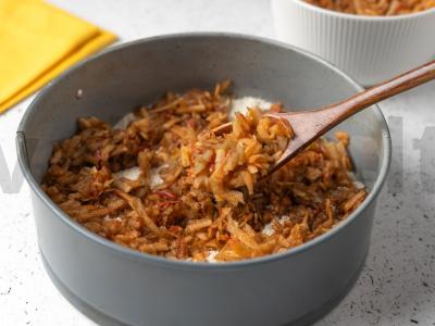 Vegetariškas obuolių pyragas Žingsnis 4