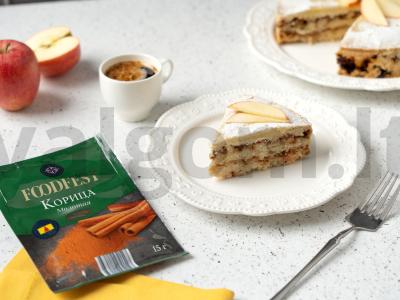 Vegetariškas obuolių pyragas pagrindine nuotrauka