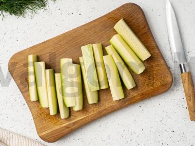 Cukinijos fri Žingsnis 1