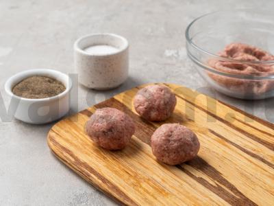 Sluoksniuotos tartaletės su mėsos kukuliais Žingsnis 4