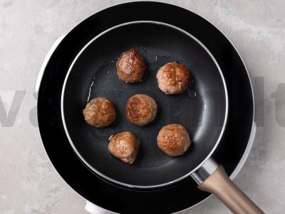 Sluoksniuotos tartaletės su mėsos kukuliais Žingsnis 5