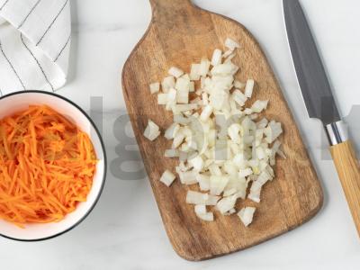 Troškinta kopūstai su faršu Žingsnis 1