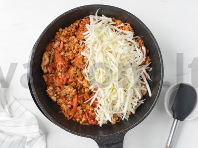 Troškinta kopūstai su faršu Žingsnis 6