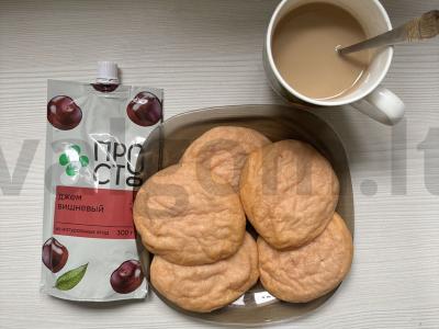 Varškės blyneliai su vyšnių džemu Žingsnis 9