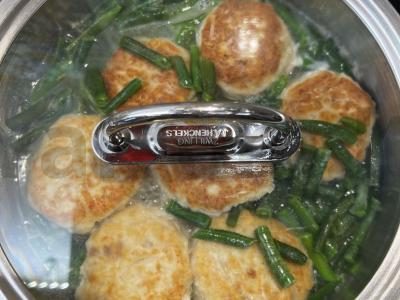 Troškintos vištienos kotletai su žaliąja pupelių Žingsnis 5