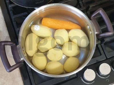 Salotas „Švelnumas“ su lašiša Žingsnis 1