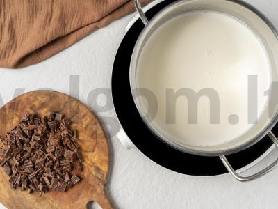 Namų šokoladinis ledai Žingsnis 1