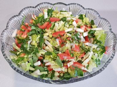 Vitaminų salotas su rukola ir spanguolėmis Žingsnis 4