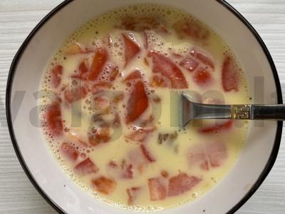 Omletas su tunu pusryčiams Žingsnis 4